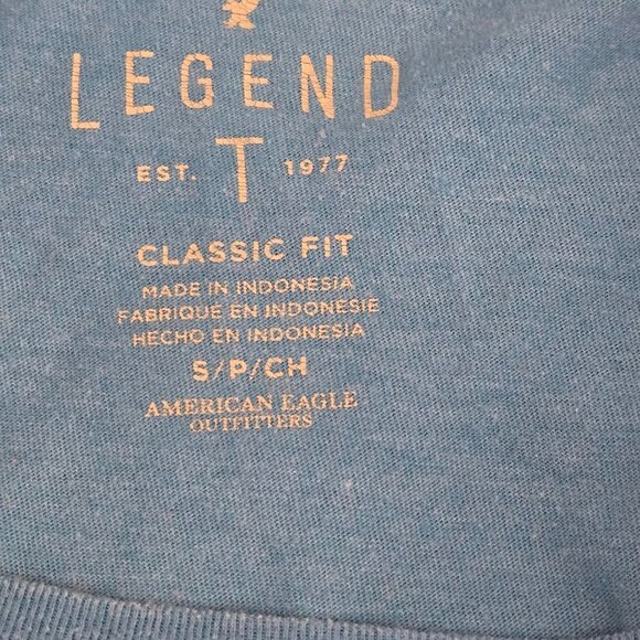 Men's Size Small American Eagle Outfitters Blue Short Sleeve Tee - Picture 5 of 7